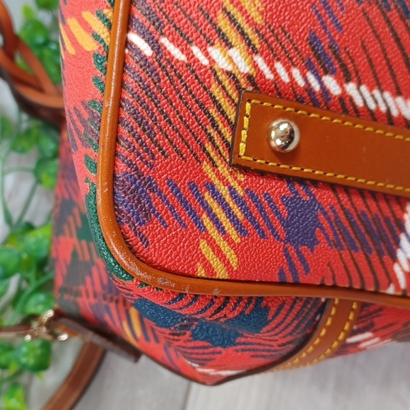 Dooney & Bourke Plaid Windsor Celeste Satchel - Picture 7 of 14
